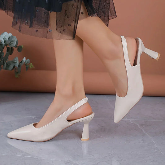 Sapatos slingback para mulheres elegantes e casuais