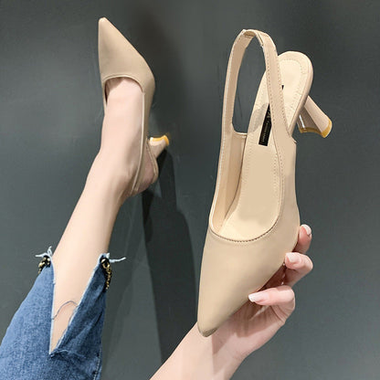 Sapatos slingback para mulheres elegantes e casuais